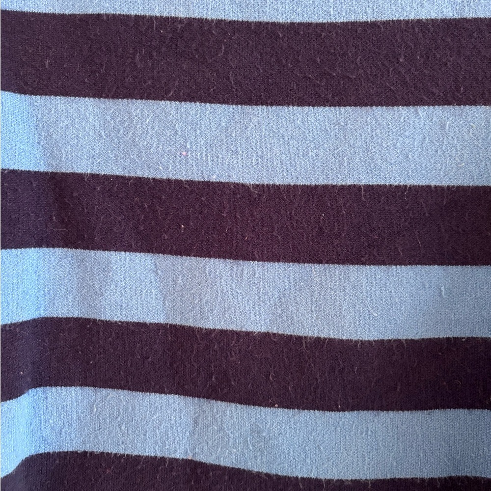 Maeve Anthropologie Navy and Bright Blue Striped Turtleneck Sweater, size XS - Picture 3 of 6